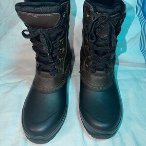 Khombu Men's Winter Kenny Boots Waterproof, Non-Slip, Safe and Warm